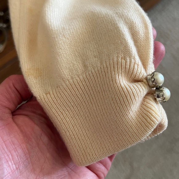 Vintage Genuine Scottish Cashmere and Fur Pringle Cardigan - Picture 6 of 9